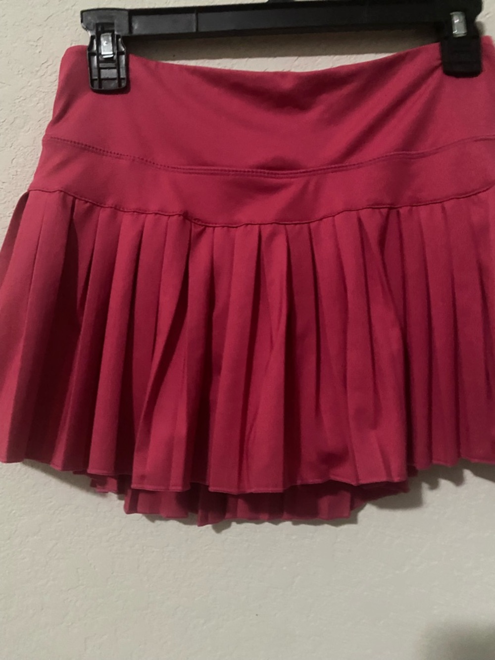Gold Hinge Pink Pleated Tennis Pickleball Golf Attached Shorts Mini Skirt S - Picture 4 of 12
